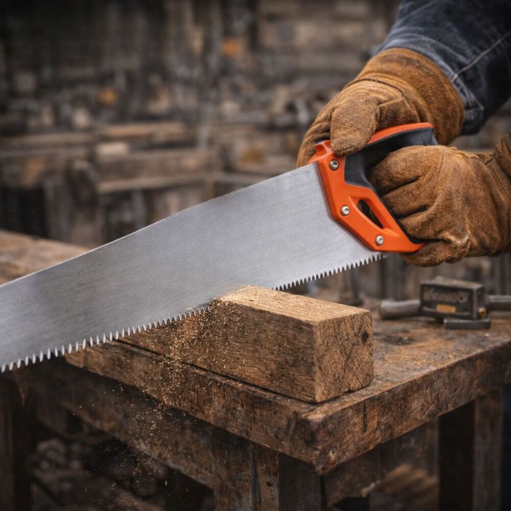 Serrucho Manual Metalico Mango Plastico 55x12cm Construcci&oacute;n image number 2.0