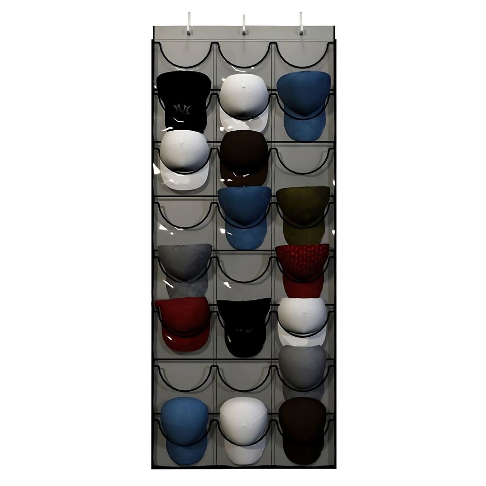 Organizador Colgante De 24 Gorras De Jockeys Para Puerta image number 0.0