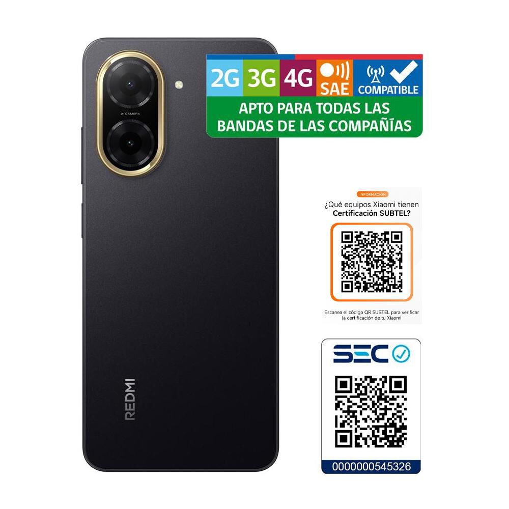 Smartphone Xiaomi Redmi A5 / 128 GB / Negro / Liberado image number 7.0