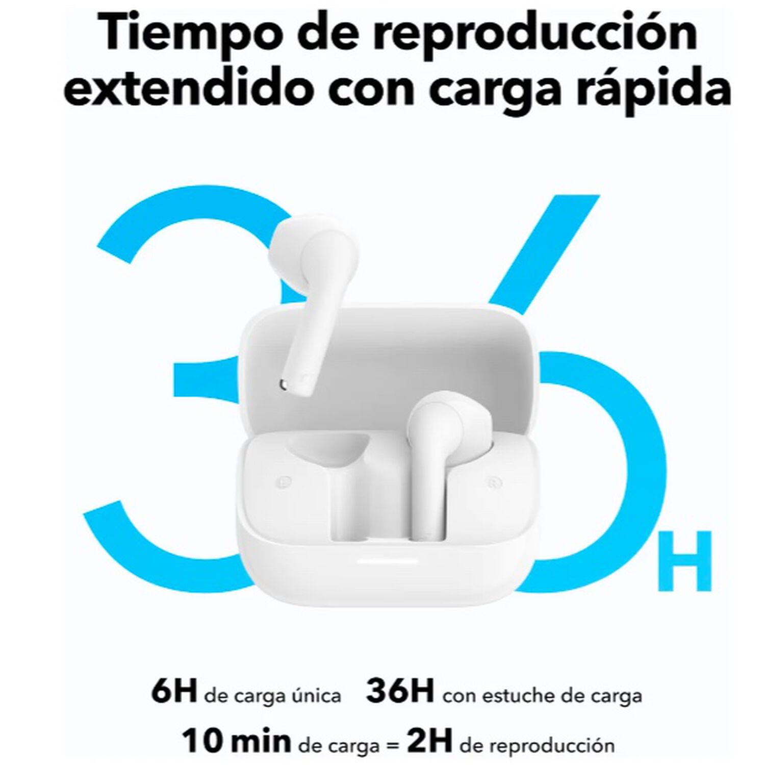Aud&iacute;fonos Bluetooth Blancos image number 3.0