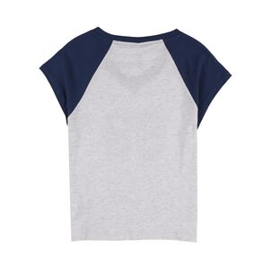 Polera Print Varsity Manga Corta Cuello V Mujer Freedom