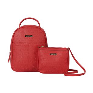 Pack Nautica Mochila Queen + Cartera Princess Roja
