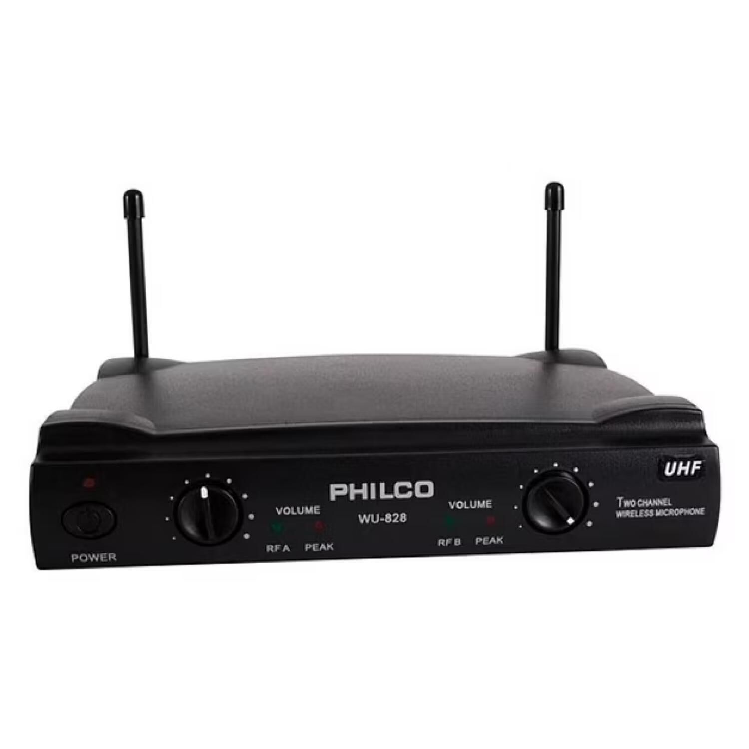 Pack 2 Microfonos Inalambricos Uhf 2 Canales Wu828 image number 2.0