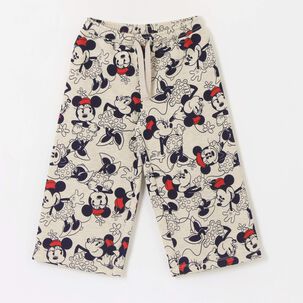 Pantal&oacute;n De Buzo Ni&ntilde;a Palazzo Full Print Minnie Beige Disney