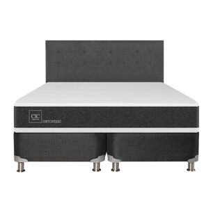 Box Spring Cic Ortopedic / King / Base Dividida + Respaldo + Almohada
