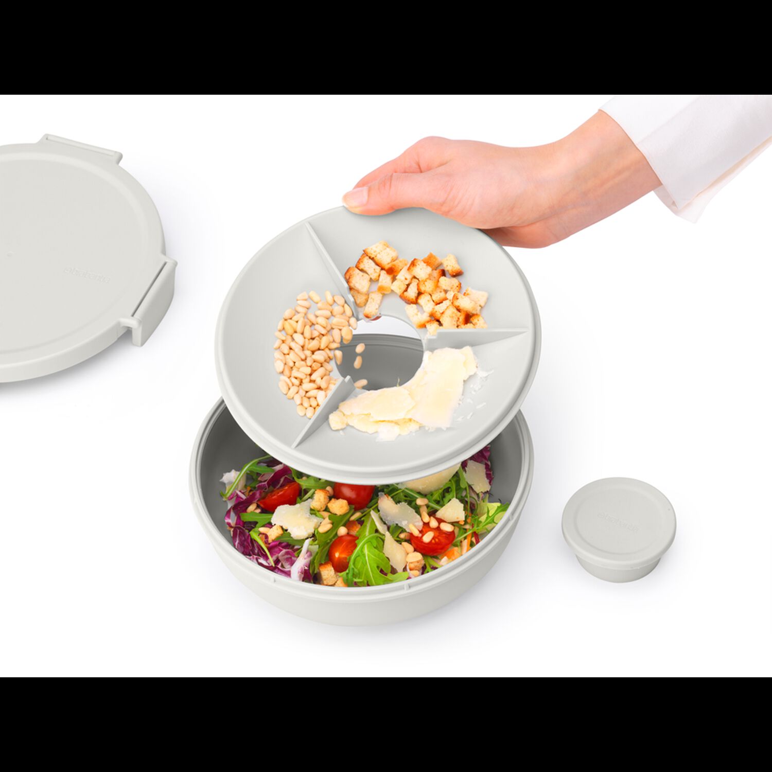 Bowl Para Ensalada Make & Take 1,3 Lt Light Grey image number 3.0