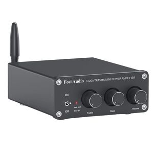 Amplificador Bluetooth 5.0 Clase D 2x100w - Fosi Audio Bt20a