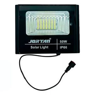 Reflector Led Recargable Con Panel Solar 50w Potente Luz Blanca