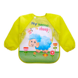Pechera Babero Impermeable Bebe Ni&ntilde;o Ajustable Con Mangas