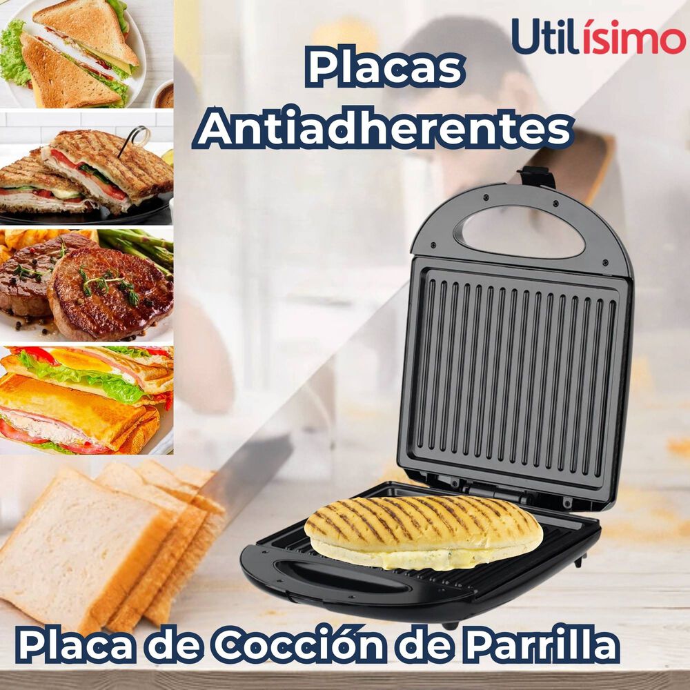 Sandwichera Eléctrica Tipo Grill Tostador Y Plancha Raf image number 5.0