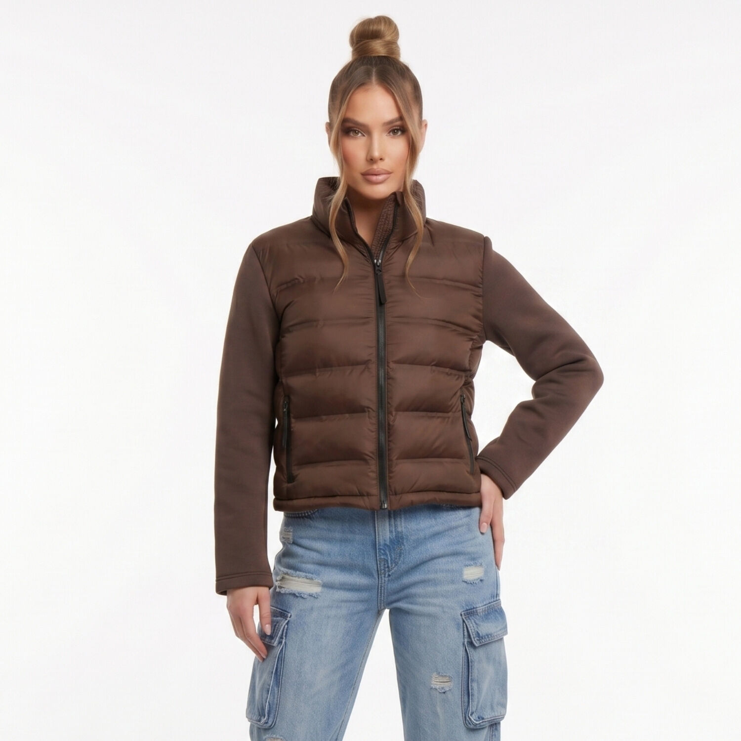 Parka Chaqueta Mujer Acolchada Mangas T&eacute;rmicas Anastasia image number 0.0