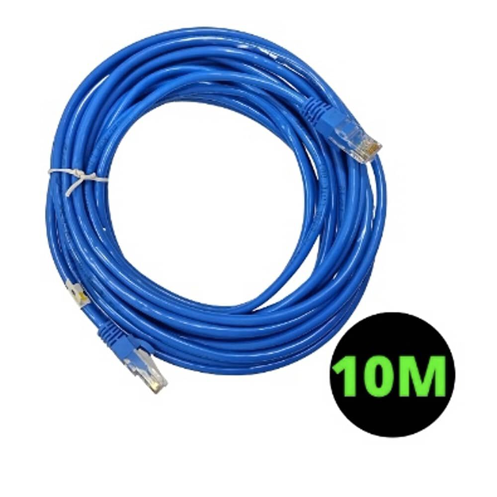 Cable De Red Ethernet De 10 Metros Con Conector Cat5e Rj45 Pc image number 0.0