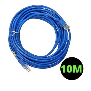 Cable De Red Ethernet De 10 Metros Con Conector Cat5e Rj45 Pc