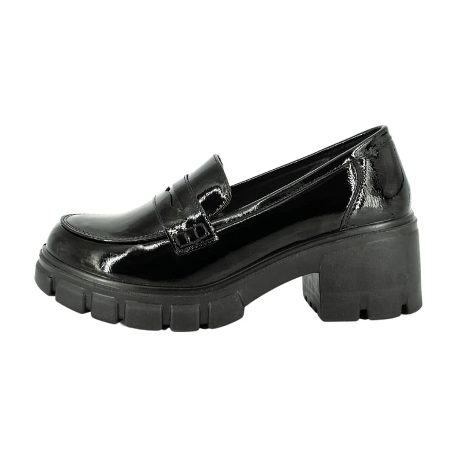 Mocasin Murcia Negro Charol Alquimia image number 1.0