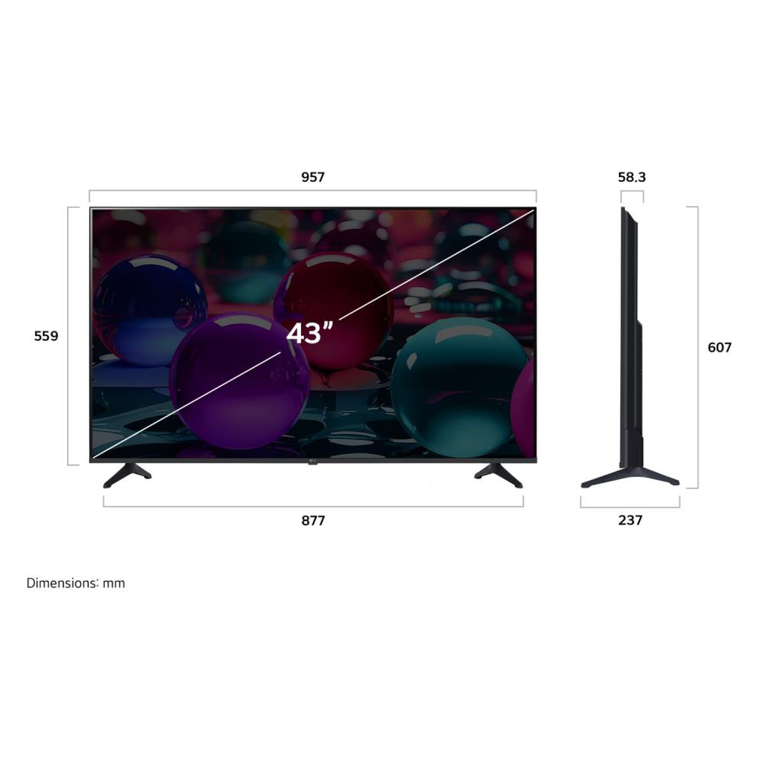Led 43" LG 43UA7300PSB.AWHQ / Ultra HD 4K / Smart TV image number 2.0