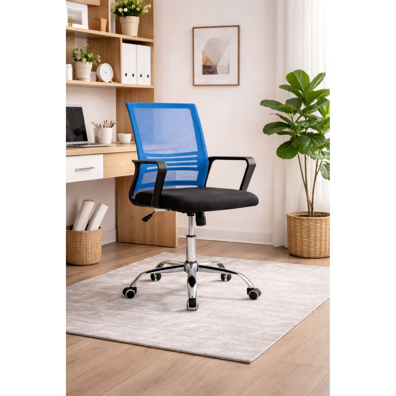 Silla De Oficina Ergon&oacute;mica Santiago Con Altura Ajustable Y Soporte Lumbar image number 0.0