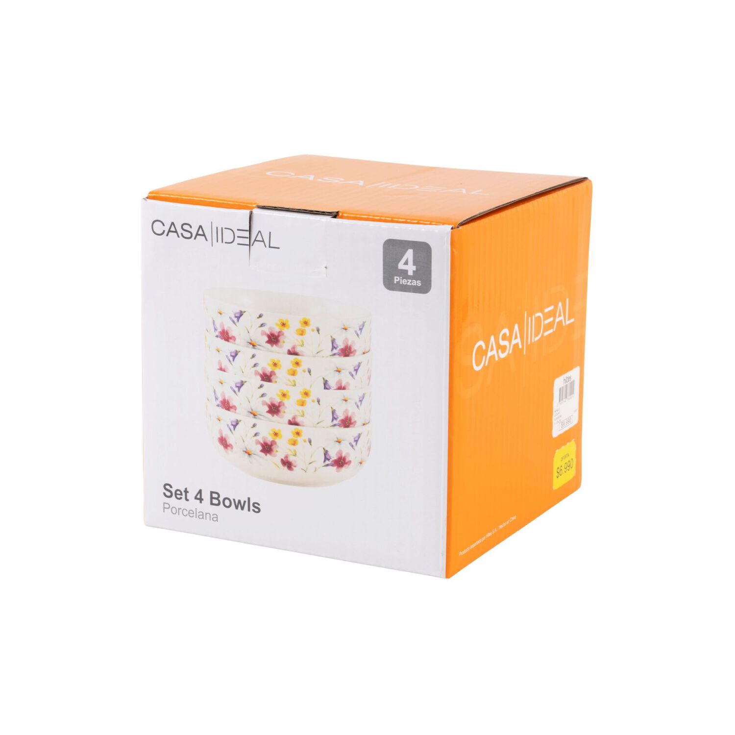Set De Bowls Casaideal Flor / 4 Piezas image number 2.0