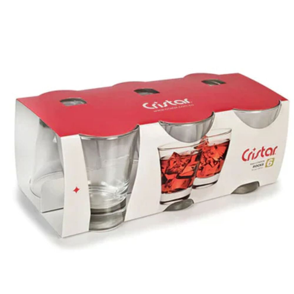 Set 6 Vasos Bajos Vidrio Cristal 347cc London Rocks image number 3.0