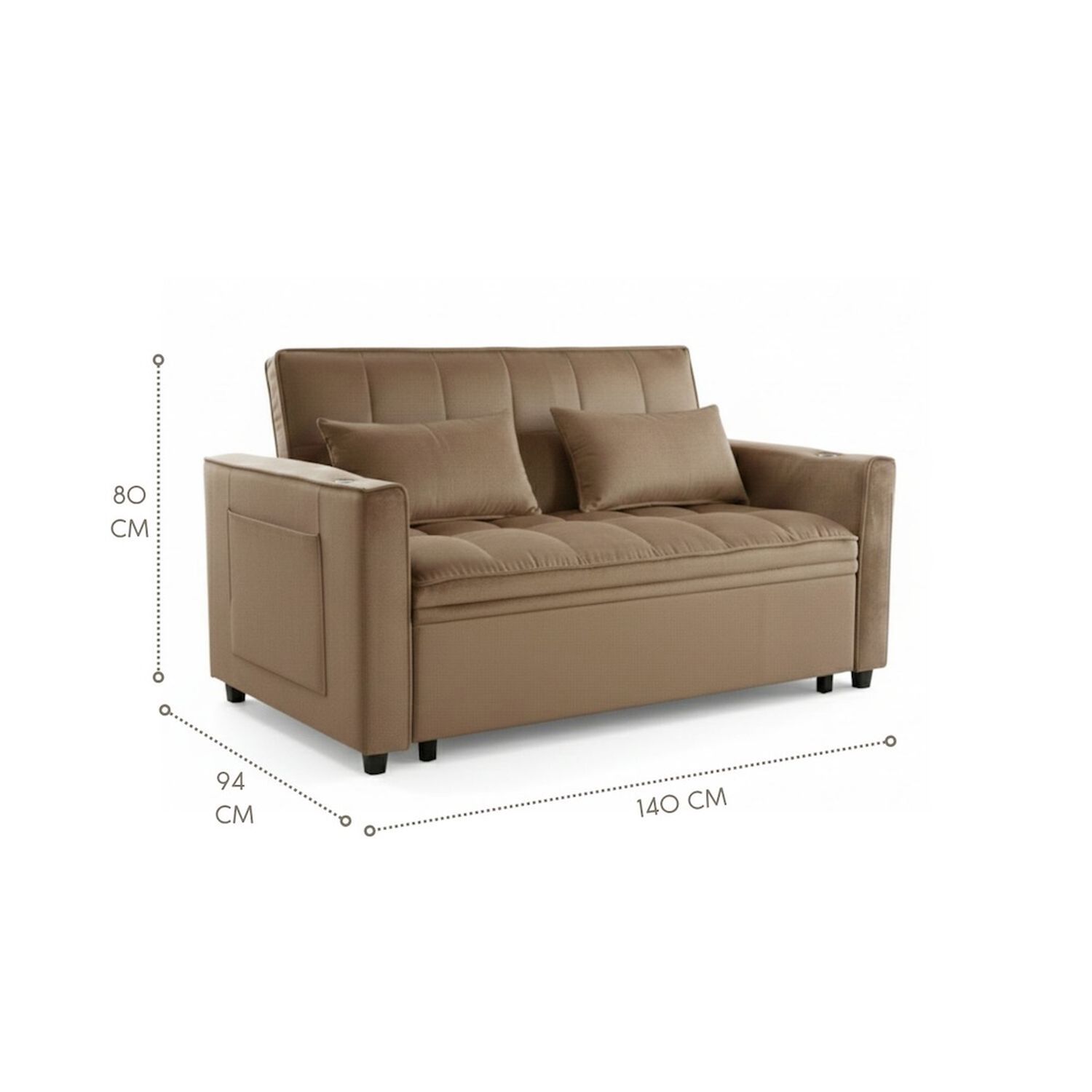Sof&aacute; Cama 2 Cuerpos Moderno Dallas Kmp1 image number 3.0