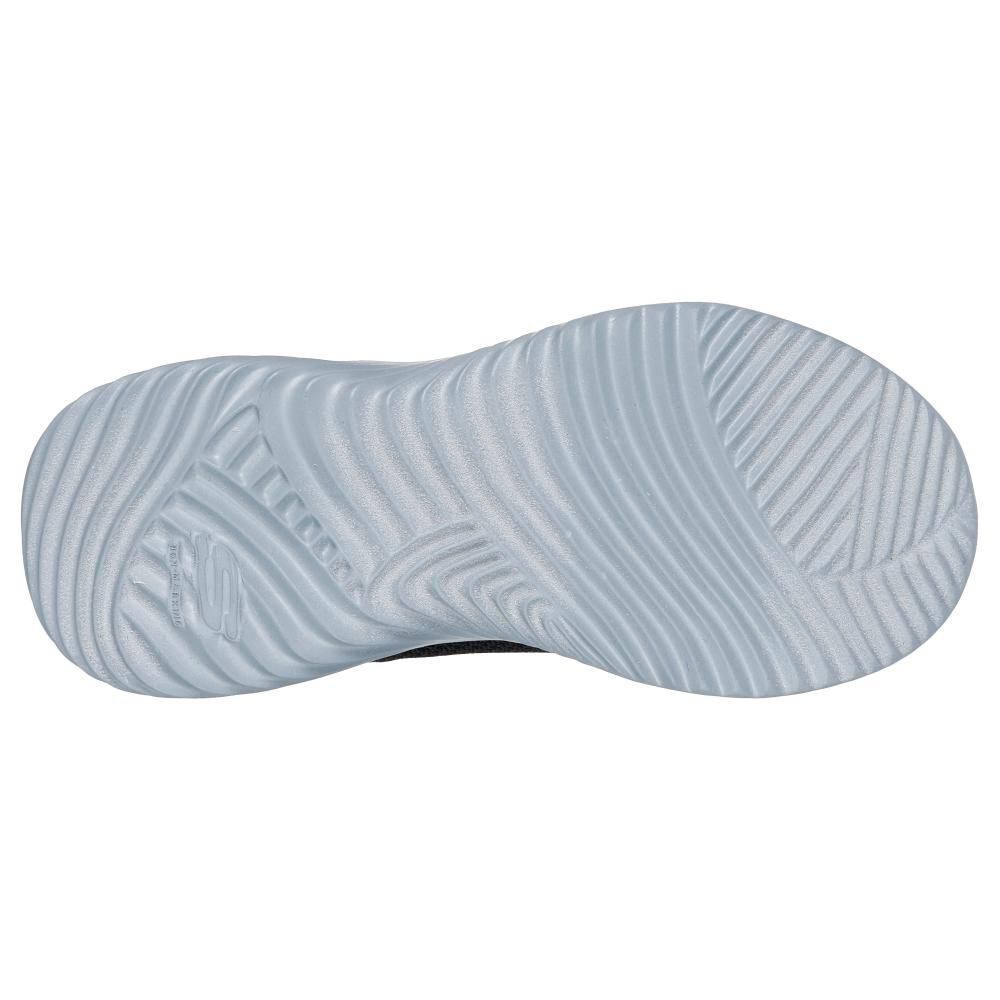 Zapatilla Infantil Niño Skechers Bounder Negro/rojo image number 3.0