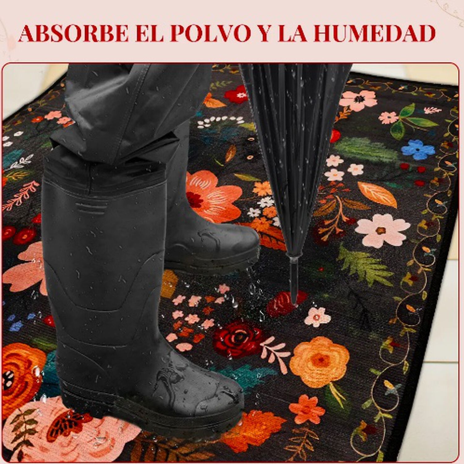 Alfombra Vintage Lavable Antideslizantes image number 3.0