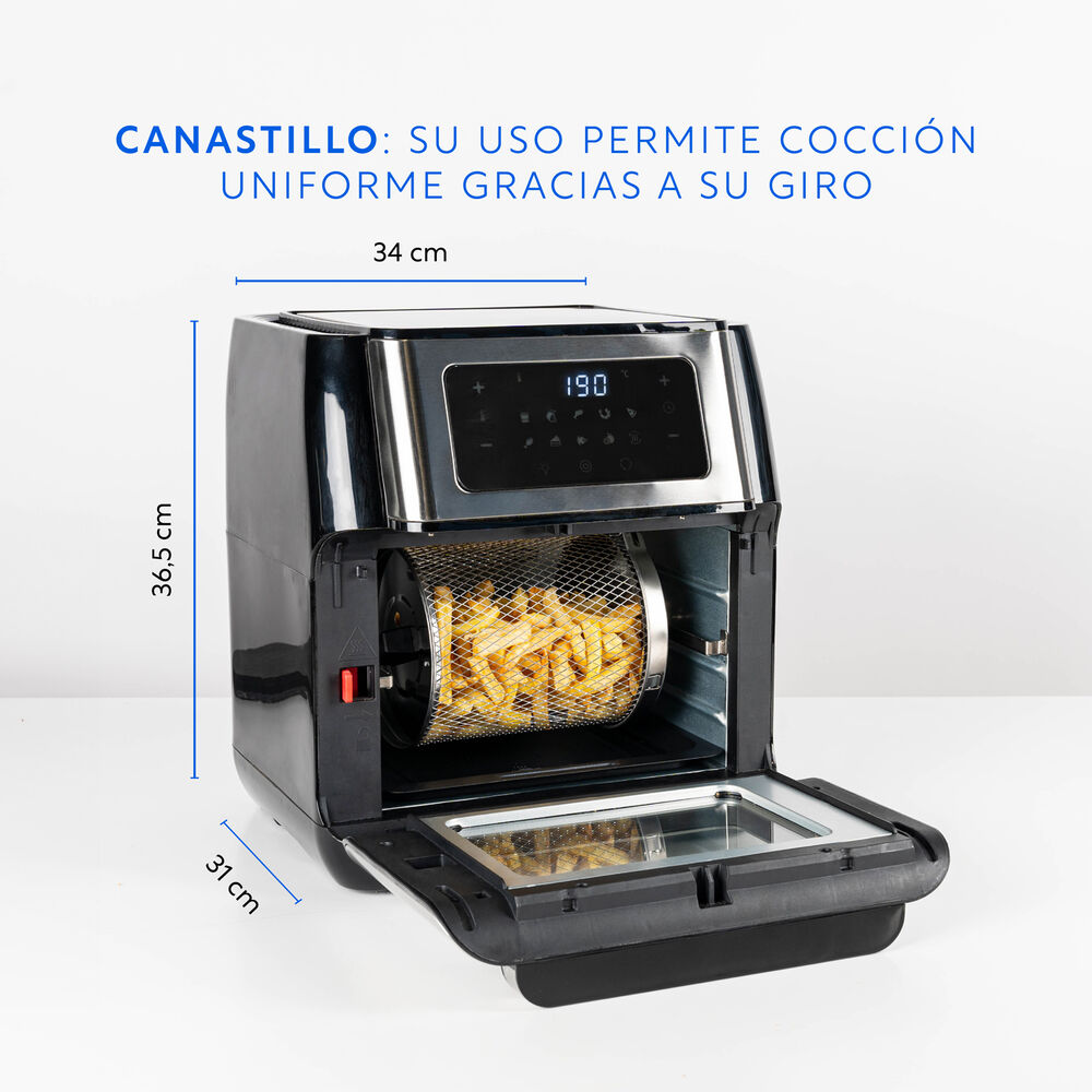 Freidora De Aire Air Fryer Full 10 L Easyways image number 5.0