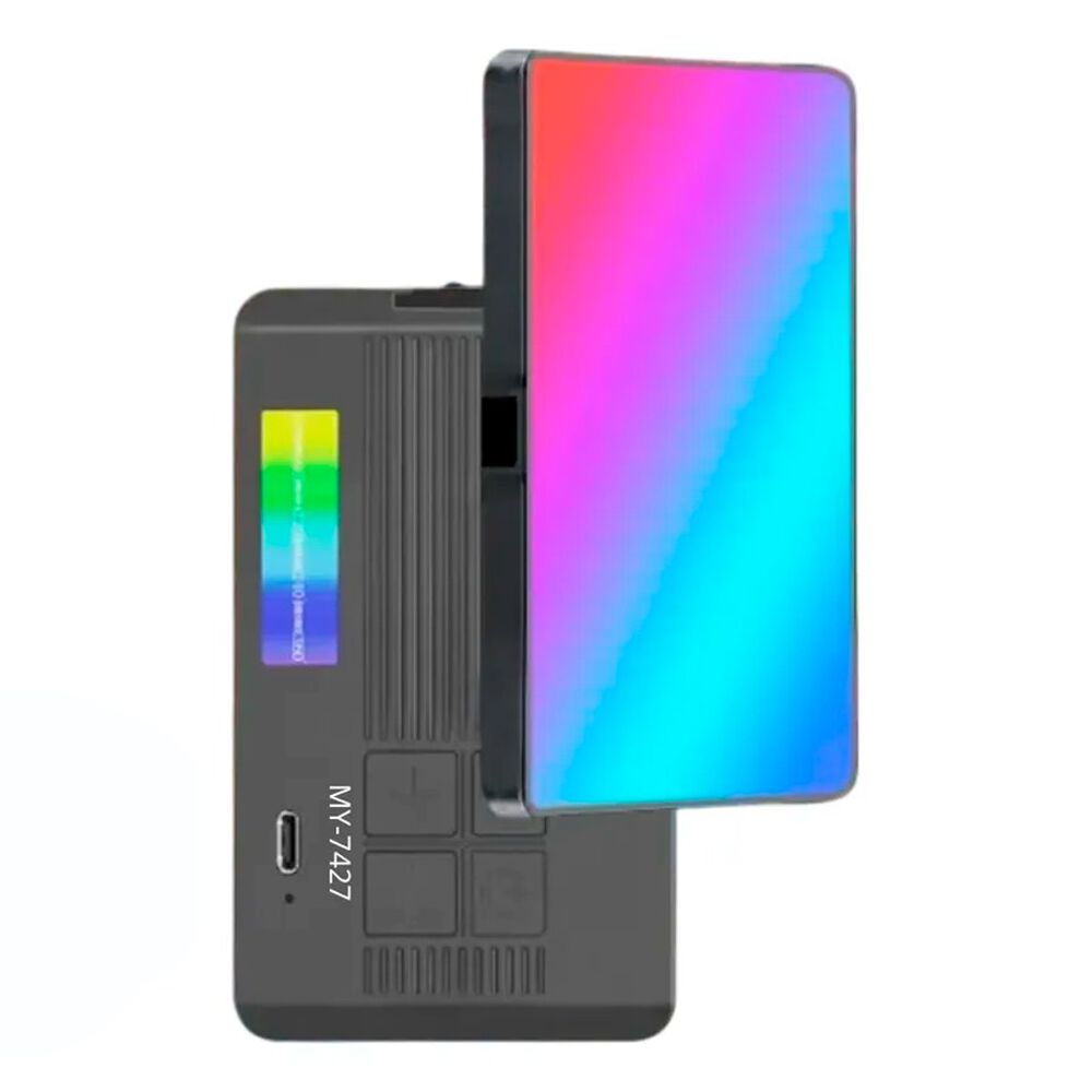 Luz Rgb Port&aacute;til Para Selfies Videos Ajustable Camaras image number 0.0