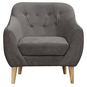 Poltrona 1c Norway Felpa Gris Oscuro 85x87x90
