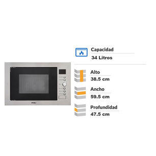 Horno Microondas Empotrado Fdv Deluxe Smart / 34 Litros