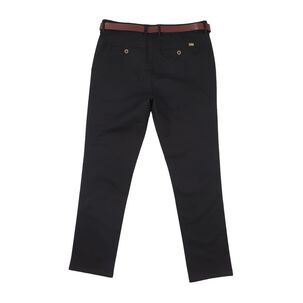 Pantalón Tiro Medio Slim Hombre Az Black