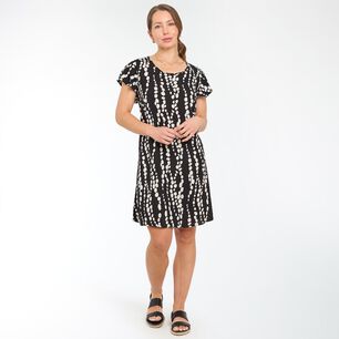Vestido Corto Lazo En Espalda Sin Mangas Con Vuelos Mujer Geeps