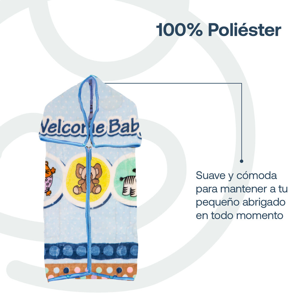Saco Con Broche Animal Celeste Bebesit image number 3.0