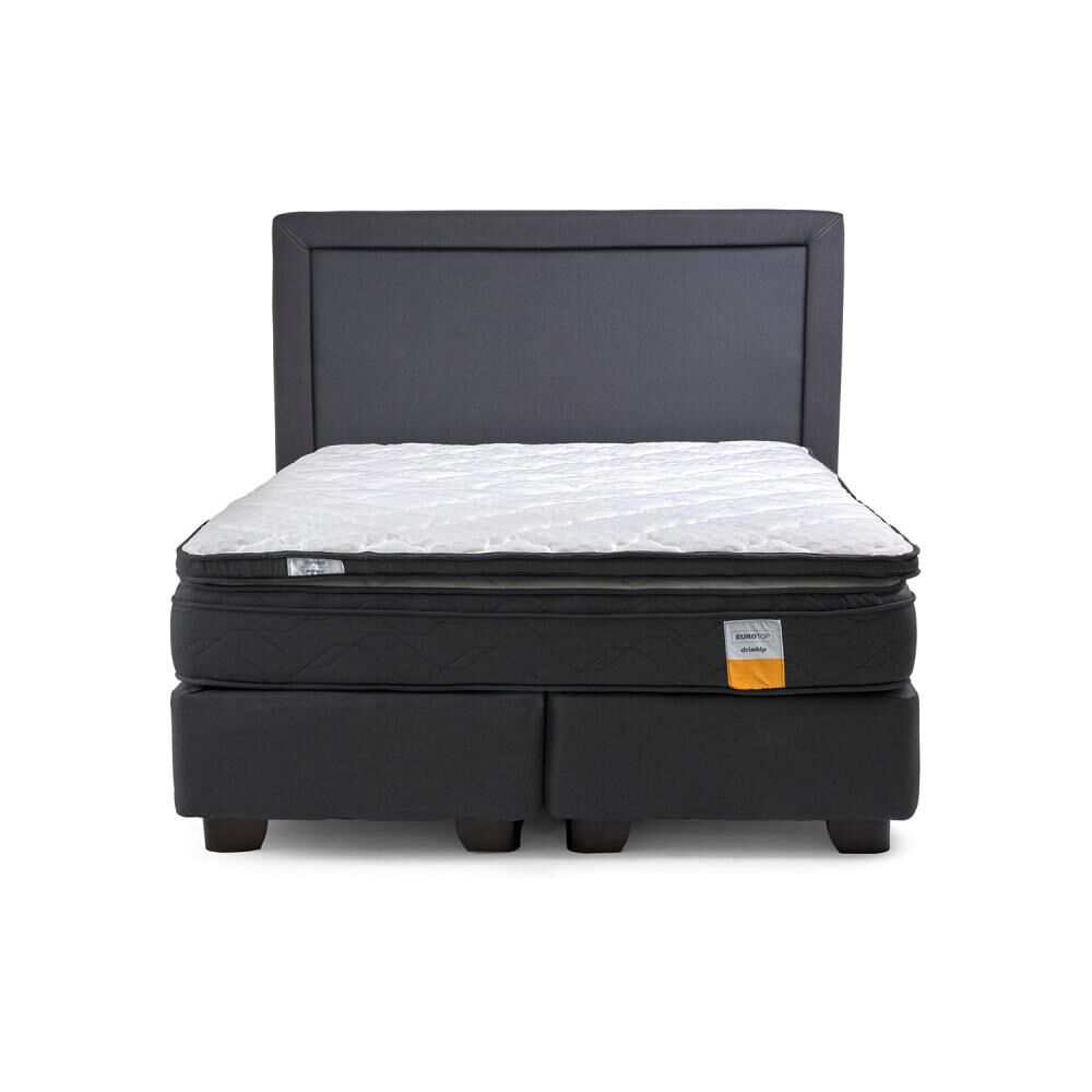 Cama Americana Drimkip Eurotop / Super King / Base Dividida + Respaldo + Topper image number 0.0