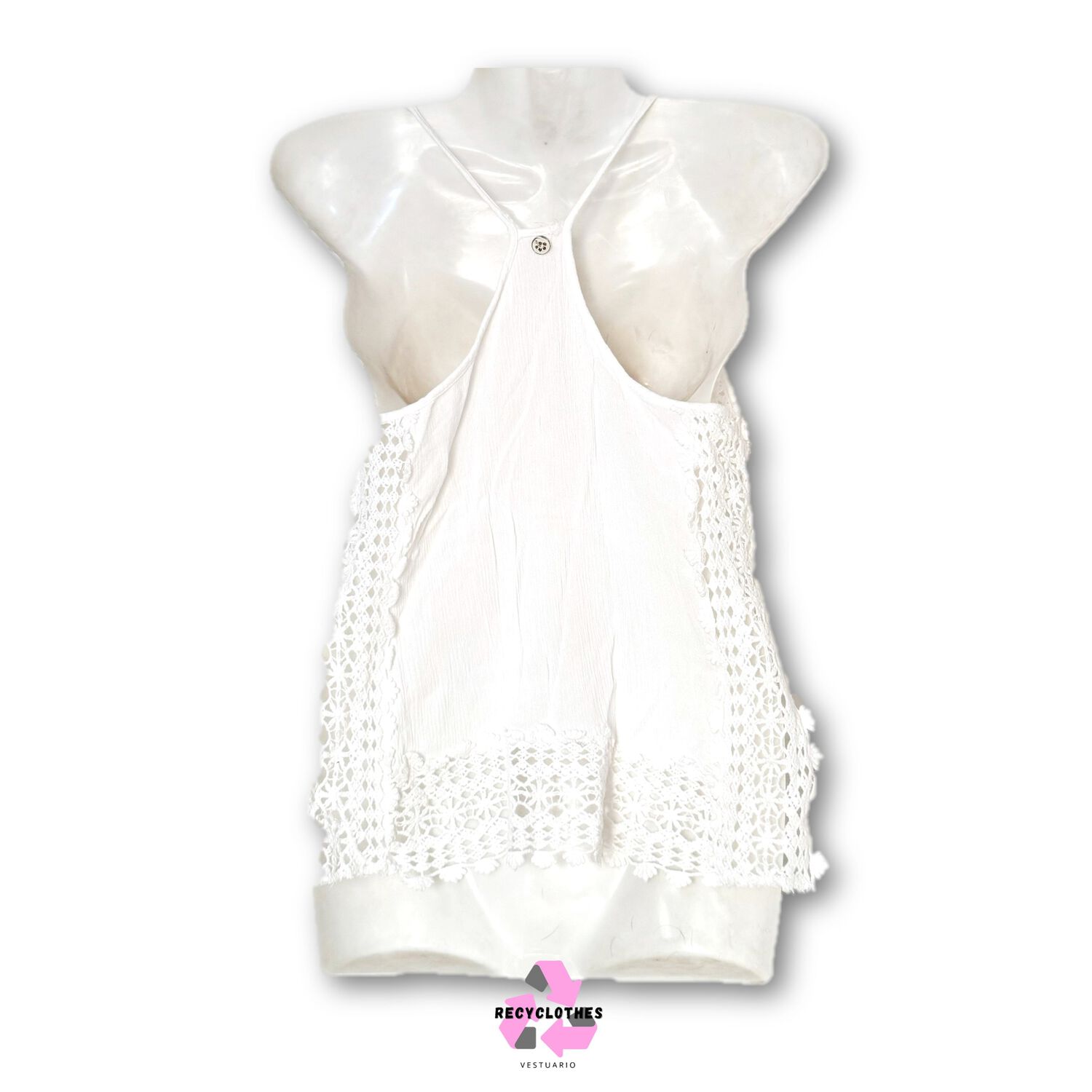 Polera Blanca Aussie Talla S image number 2.0