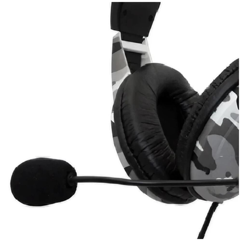 Audifonos Gamer Overear Jack 3.5mm Mimetizado Gris image number 1.0