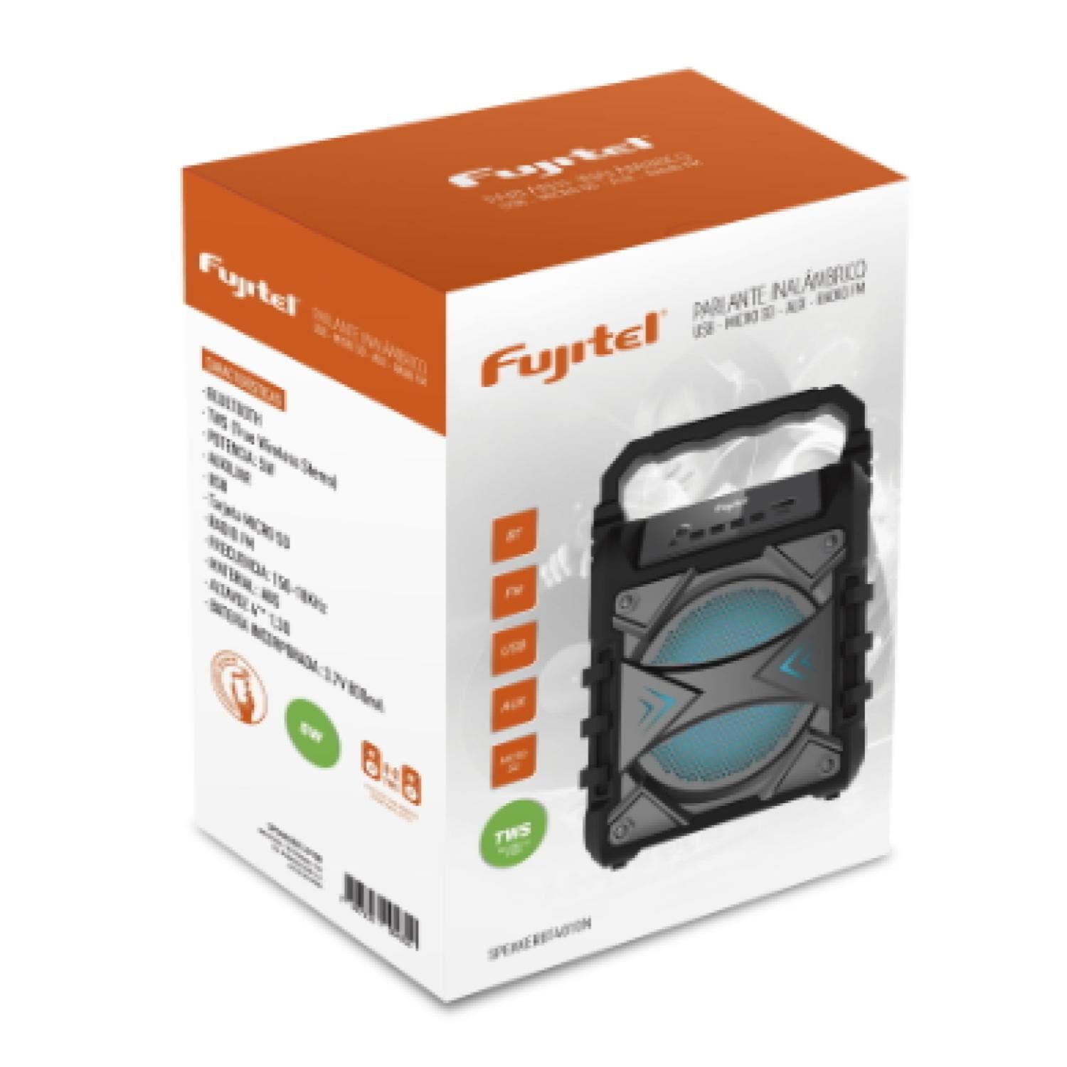 Parlante Portatil Bluetooth 5w Rms Usb Negro image number 3.0