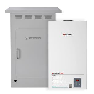 Pack Calefont 14l Tiro Natural Gas Licuado + Gabinete