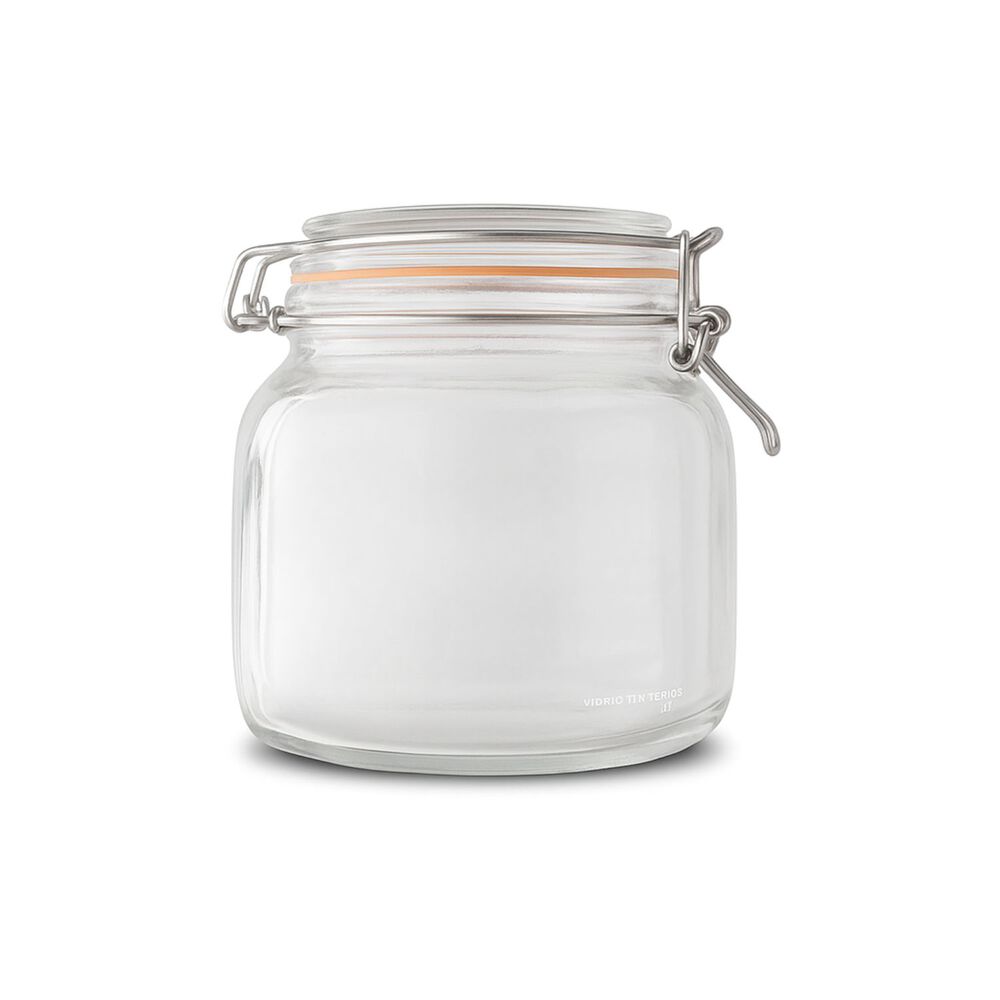 Frasco Vidrio Tapa Hermetica 800ml Allegra Recipiente image number 1.0