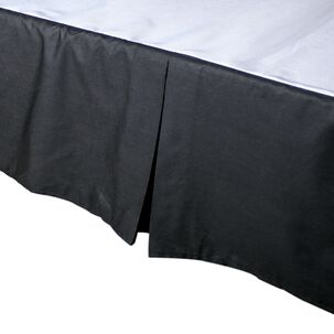 Faldon Unicolor 2 Plazas Color Negro 144 Hilos Arthome