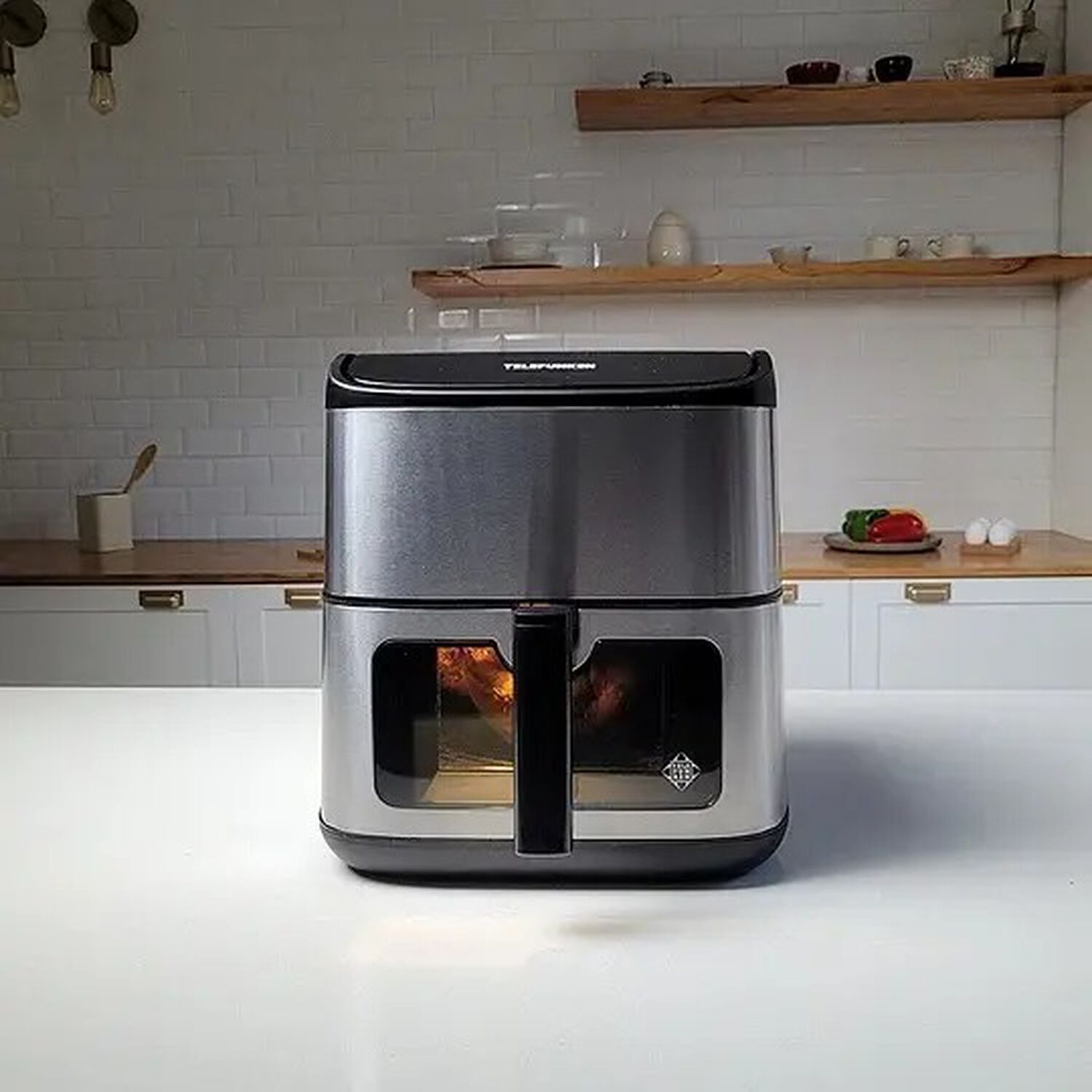 Freidora De Aire Telefunken Easyfryer 9000 1800w 9 Litros Color Negro Con Plateado image number 6.0