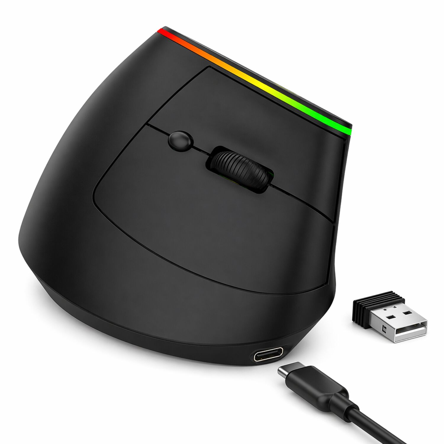 Mouse Vertical Ergon&oacute;mico Dual Wireless Bluetooth Recargable image number 2.0