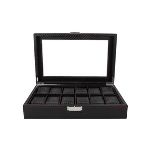 Caja Estuche Organizador De 12 Relojes Bordado Elegante