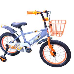 Bicicleta Aro 16 Infantil Cfbike Gris/naranjo