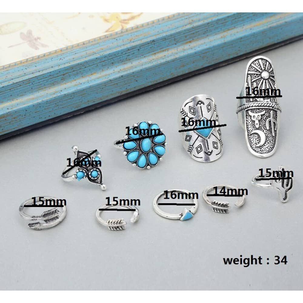 Set Anillos Peque&ntilde;os Boho Chic Ni&ntilde;as Gloriahoon image number 4.0