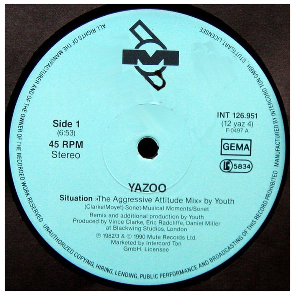 Yazoo - Situation (remix) | 12" Maxi Single Vinilo Usado image number 2.0