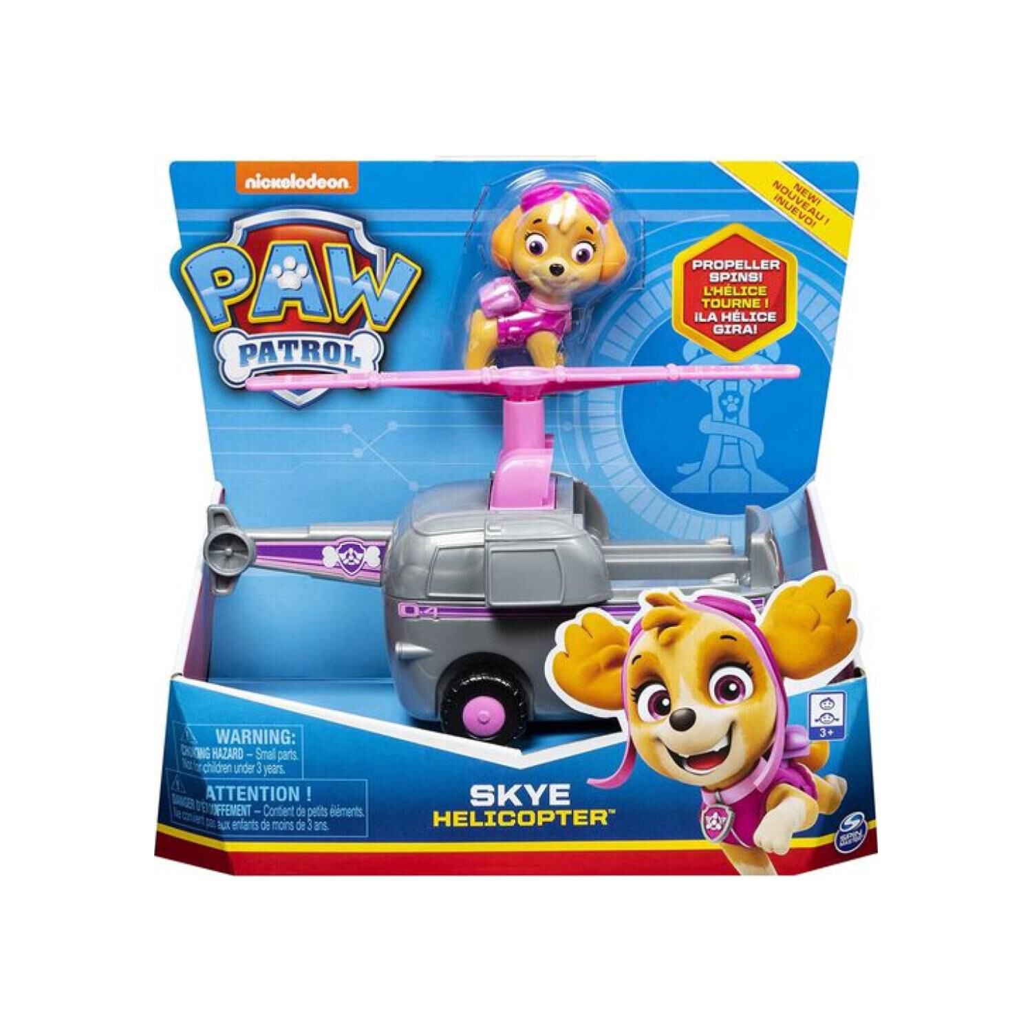 Juguete Skye Helicoptero Gris Friccion Paw Patrol image number 2.0