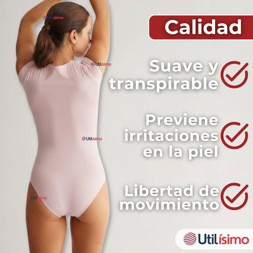 Pack 6 Bodys Ajustables Moldeador 100% Bamb&uacute; Cuello Redondo Manga Corta Mujer Colores Surtidos image number 8.0