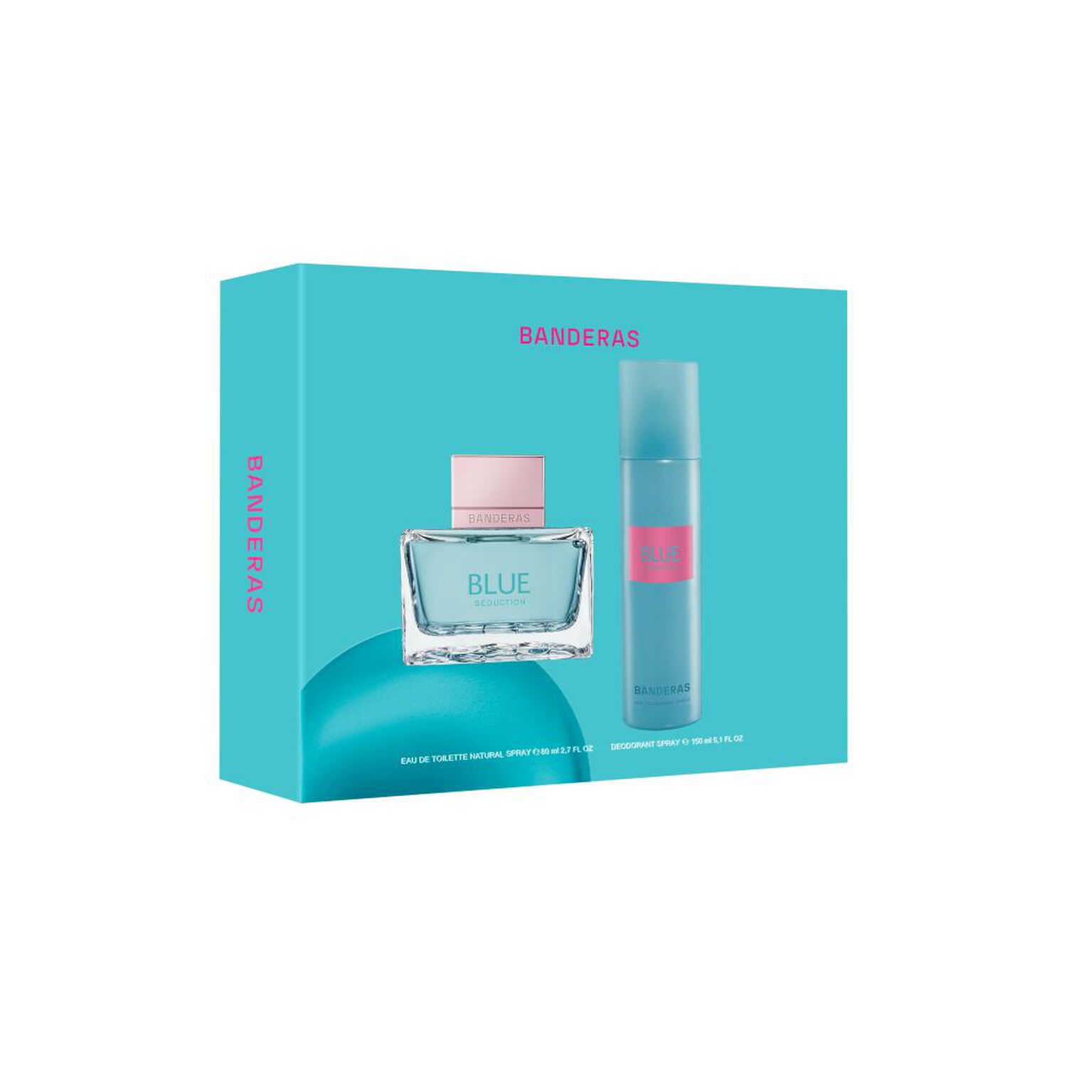 Estuche Banderas Mujer Blue Seduction For Women Eau De Toilette 80 Ml + For Women 24h Desodorante Spray 150 Ml image number 1.0