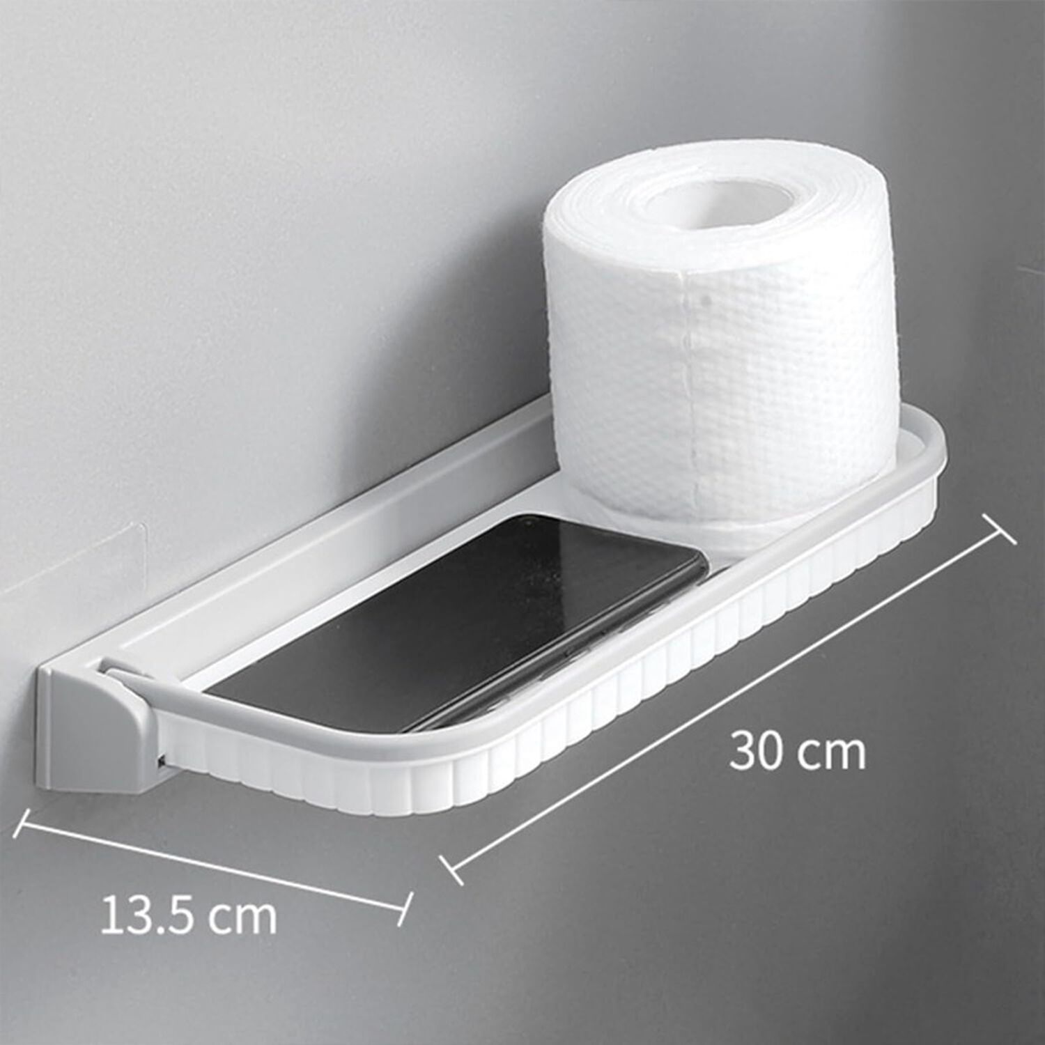 Repisa Estante De Ba&ntilde;o Plegable De Pared Cocina Toallero image number 4.0