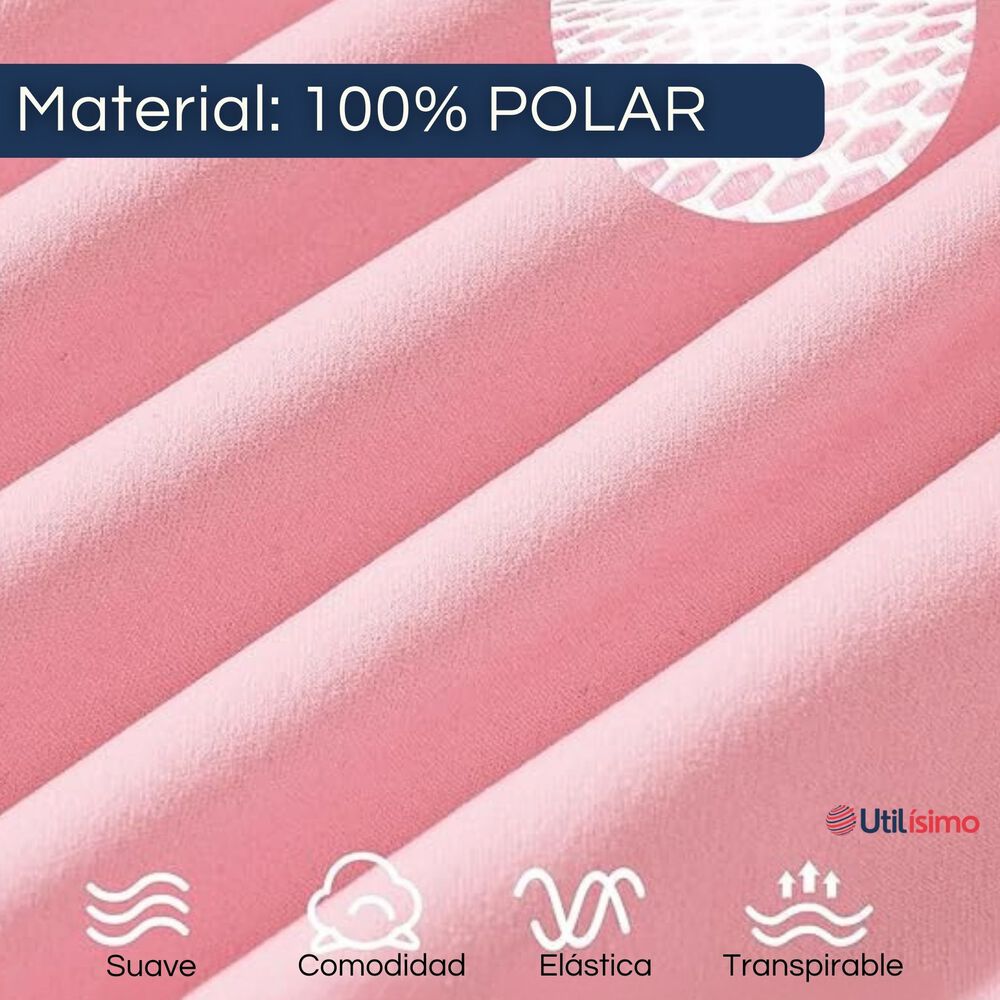 Pack 6 Camiseta Polar Primera Capa Niña Cuello Redondo image number 6.0